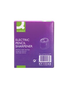 Sacapuntas q connect kf14568 electrico de sobremesa cable usb 4 pilas aa afila cuchilla diametros de 6 a 12mm dos usos