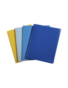 Carpeta exacompta escaparate 40 fundas din a4 reciclada polipropileno colores surtidos