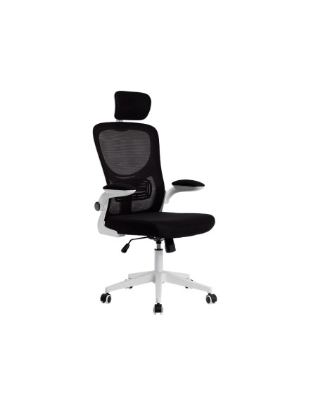 Silla q connect ergonomica pal ermo malla base nylon alt max 1300 anc 610 prof 600 ruedas premium color blanco negro Silla q connect ergonomica pal ermo malla base nylon alt max 1300 anc 610 prof 600 ruedas premium color blanco negro