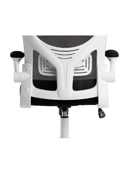 Silla q connect ergonomica pal ermo malla base nylon alt max 1300 anc 610 prof 600 ruedas premium color blanco negro Silla q connect ergonomica pal ermo malla base nylon alt max 1300 anc 610 prof 600 ruedas premium color blanco negro