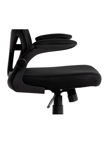 Silla q connect ergonomica pal ermo malla base nylon alt max 1300 anc 610 prof 600 ruedas premium color negro