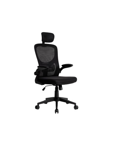 Silla q connect ergonomica pal ermo malla base nylon alt max 1300 anc 610 prof 600 ruedas premium color negro