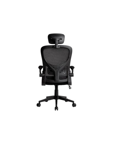 Silla q connect ergonomica pal ermo malla base nylon alt max 1300 anc 610 prof 600 ruedas premium color negro