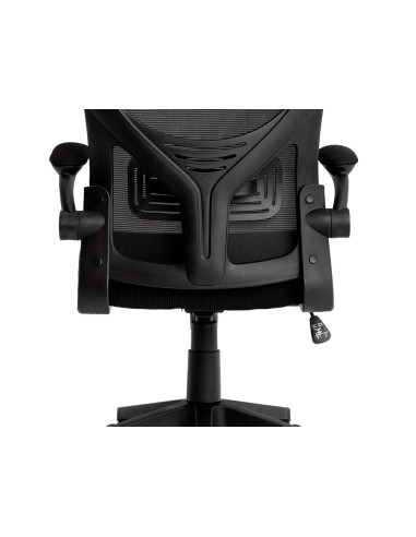 Silla q connect ergonomica pal ermo malla base nylon alt max 1300 anc 610 prof 600 ruedas premium color negro