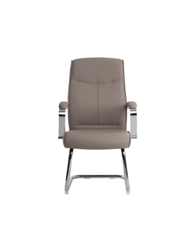 Silla q connect escritorio mod ena simil piel base metalica alt max 1050 anc 630 prof 650 color gris