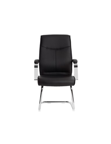 Silla q connect escritorio mod ena simil piel base metalica alt max 1050 anc 630 prof 650 color negro