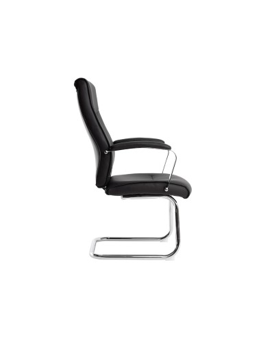 Silla q connect escritorio mod ena simil piel base metalica alt max 1050 anc 630 prof 650 color negro