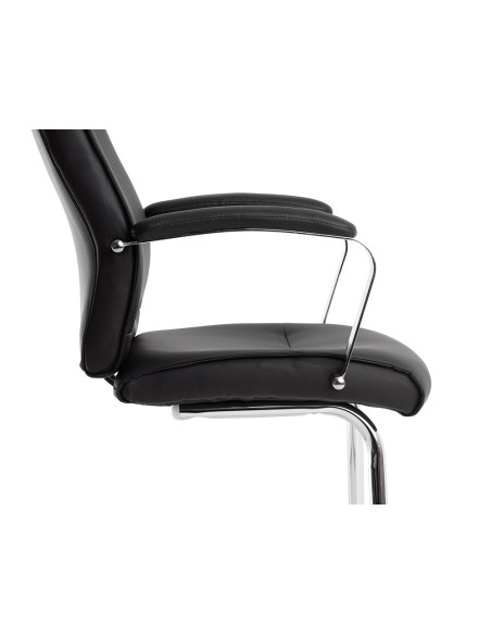 Silla q connect escritorio mod ena simil piel base metalica alt max 1050 anc 630 prof 650 color negro Silla q connect escritorio mod ena simil piel base metalica alt max 1050 anc 630 prof 650 color negro