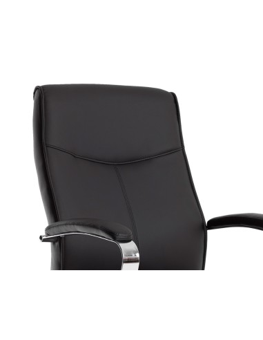 Silla q connect escritorio mod ena simil piel base metalica alt max 1050 anc 630 prof 650 color negro