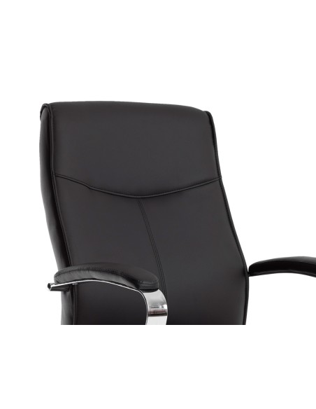 Silla q connect escritorio mod ena simil piel base metalica alt max 1050 anc 630 prof 650 color negro Silla q connect escritorio mod ena simil piel base metalica alt max 1050 anc 630 prof 650 color negro