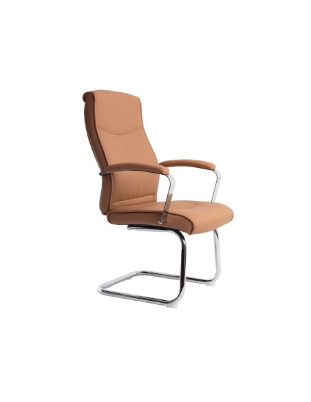 Silla q connect escritorio mod ena simil piel base metalica alt max 1050 anc 630 prof 650 color crema Silla q connect escritorio mod ena simil piel base metalica alt max 1050 anc 630 prof 650 color crema