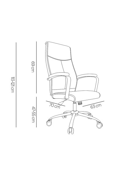 Silla q connect direccion mode na simil piel base metalica alt max 1210 anc 630 prof 650 mm ruedas premium color gris Silla q connect direccion mode na simil piel base metalica alt max 1210 anc 630 prof 650 mm ruedas premium color gris