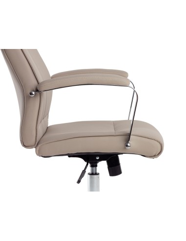 Silla q connect direccion mode na simil piel base metalica alt max 1210 anc 630 prof 650 mm ruedas premium color gris