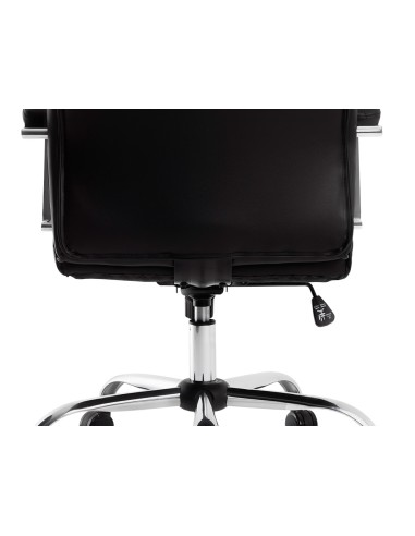 Silla q connect direccion mode na simil piel base metalica alt max 1210 anc 630 prof 650 mm ruedas premium color negro
