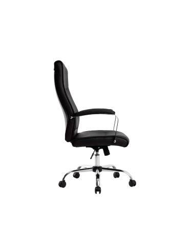 Silla q connect direccion mode na simil piel base metalica alt max 1210 anc 630 prof 650 mm ruedas premium color negro