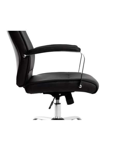 Silla q connect direccion mode na simil piel base metalica alt max 1210 anc 630 prof 650 mm ruedas premium color negro Silla q connect direccion mode na simil piel base metalica alt max 1210 anc 630 prof 650 mm ruedas premium color negro
