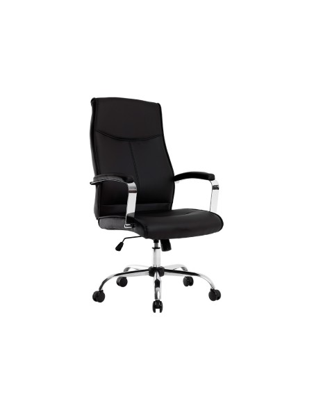 Silla q connect direccion mode na simil piel base metalica alt max 1210 anc 630 prof 650 mm ruedas premium color negro Silla q connect direccion mode na simil piel base metalica alt max 1210 anc 630 prof 650 mm ruedas premium color negro