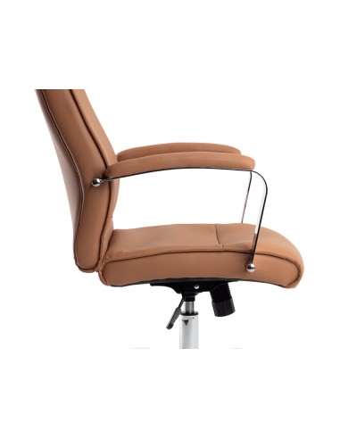 Silla q connect direccion mode na simil piel base metalica alt max 1210 anc 630 prof 650 mm ruedas premium color crema
