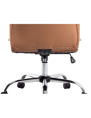 Silla q connect direccion mode na simil piel base metalica alt max 1210 anc 630 prof 650 mm ruedas premium color crema