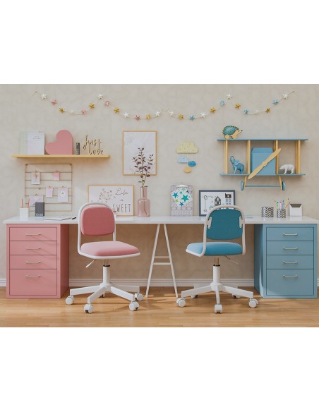 Silla q connect infantil bari escritorio color rosa alt max 795 anc 390 prof 350 mm Silla q connect infantil bari escritorio color rosa alt max 795 anc 390 prof 350 mm