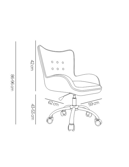 Silla q connect escritorio mes sina base metalica alt max 960 anc 570 prof 620 ruedas premium color gris Silla q connect escritorio mes sina base metalica alt max 960 anc 570 prof 620 ruedas premium color gris