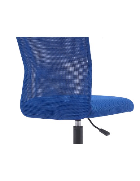 Silla q connect oficina parma malla sin reposabrazos alt max 990 anc 480 prof 590 color azul Silla q connect oficina parma malla sin reposabrazos alt max 990 anc 480 prof 590 color azul
