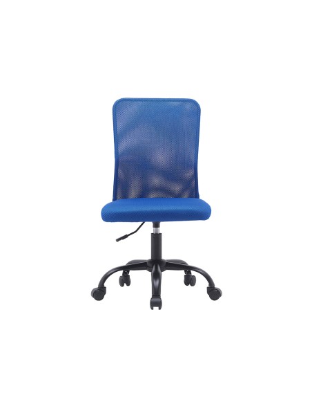 Silla q connect oficina parma malla sin reposabrazos alt max 990 anc 480 prof 590 color azul Silla q connect oficina parma malla sin reposabrazos alt max 990 anc 480 prof 590 color azul