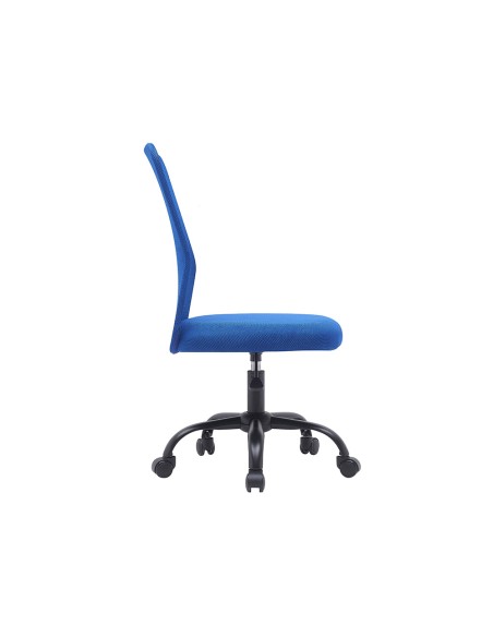 Silla q connect oficina parma malla sin reposabrazos alt max 990 anc 480 prof 590 color azul Silla q connect oficina parma malla sin reposabrazos alt max 990 anc 480 prof 590 color azul