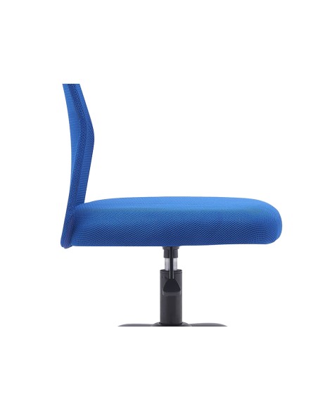 Silla q connect oficina parma malla sin reposabrazos alt max 990 anc 480 prof 590 color azul Silla q connect oficina parma malla sin reposabrazos alt max 990 anc 480 prof 590 color azul