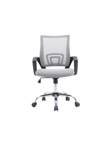Silla q connect oficina siena malla base metalica alt max 1000 anc 560 prof 570 ruedas premium color blanco gris