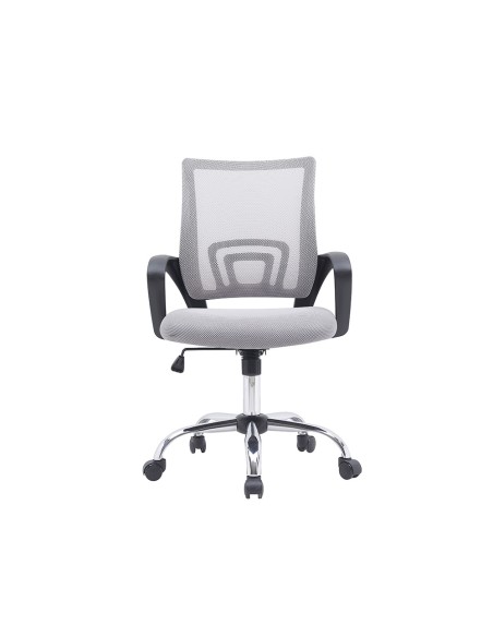 Silla q connect oficina siena malla base metalica alt max 1000 anc 560 prof 570 ruedas premium color blanco gris Silla q connect oficina siena malla base metalica alt max 1000 anc 560 prof 570 ruedas premium color blanco gris