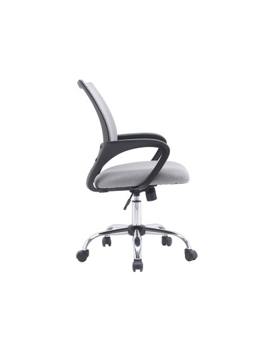 Silla q connect oficina siena malla base metalica alt max 1000 anc 560 prof 570 ruedas premium color blanco gris