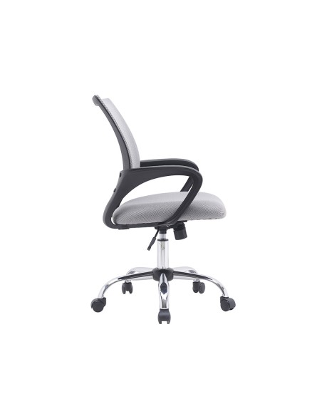 Silla q connect oficina siena malla base metalica alt max 1000 anc 560 prof 570 ruedas premium color blanco gris Silla q connect oficina siena malla base metalica alt max 1000 anc 560 prof 570 ruedas premium color blanco gris