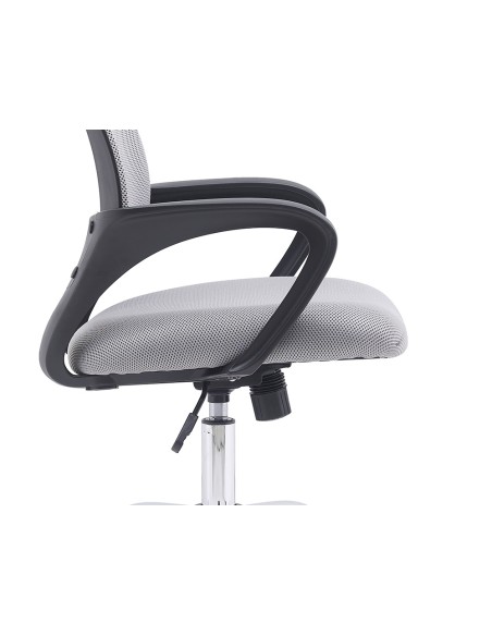Silla q connect oficina siena malla base metalica alt max 1000 anc 560 prof 570 ruedas premium color blanco gris Silla q connect oficina siena malla base metalica alt max 1000 anc 560 prof 570 ruedas premium color blanco gris
