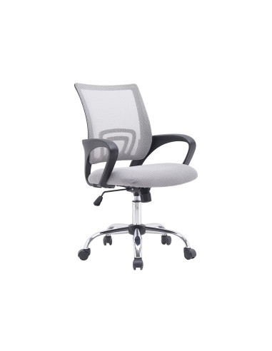 Silla q connect oficina siena malla base metalica alt max 1000 anc 560 prof 570 ruedas premium color blanco gris