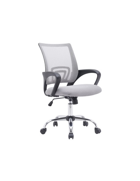 Silla q connect oficina siena malla base metalica alt max 1000 anc 560 prof 570 ruedas premium color blanco gris Silla q connect oficina siena malla base metalica alt max 1000 anc 560 prof 570 ruedas premium color blanco gris