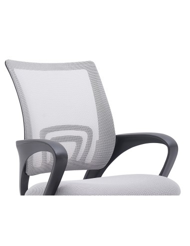 Silla q connect oficina siena malla base metalica alt max 1000 anc 560 prof 570 ruedas premium color blanco gris