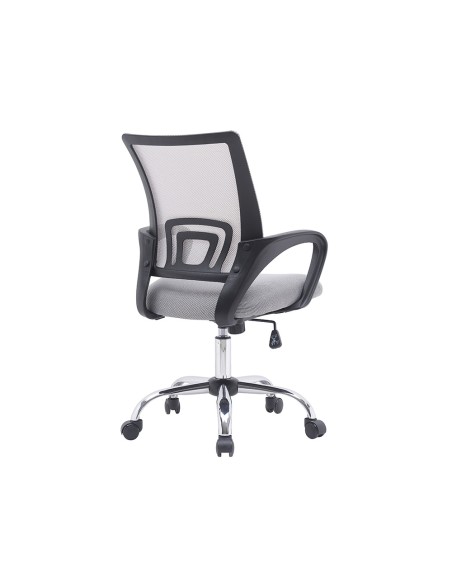 Silla q connect oficina siena malla base metalica alt max 1000 anc 560 prof 570 ruedas premium color blanco gris Silla q connect oficina siena malla base metalica alt max 1000 anc 560 prof 570 ruedas premium color blanco gris