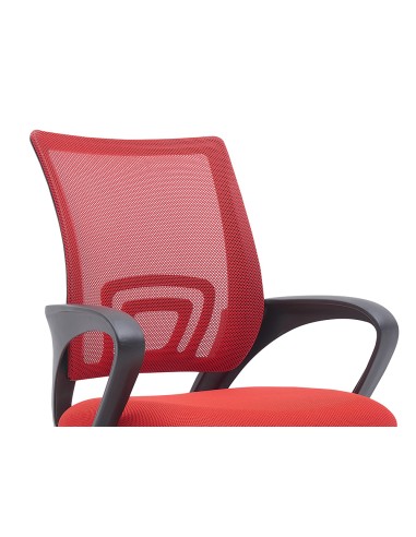 Silla q connect oficina siena malla base metalica alt max 1000 anc 560 prof 570 ruedas premium color negro rojo