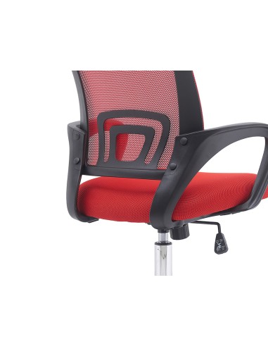 Silla q connect oficina siena malla base metalica alt max 1000 anc 560 prof 570 ruedas premium color negro rojo