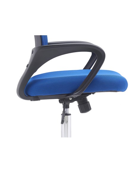 Silla q connect oficina siena malla base metalica alt max 1000 anc 560 prof 570 ruedas premium color negro azul Silla q connect oficina siena malla base metalica alt max 1000 anc 560 prof 570 ruedas premium color negro azul