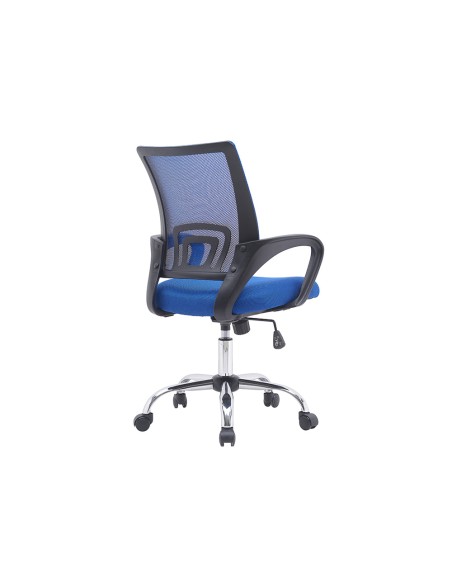 Silla q connect oficina siena malla base metalica alt max 1000 anc 560 prof 570 ruedas premium color negro azul Silla q connect oficina siena malla base metalica alt max 1000 anc 560 prof 570 ruedas premium color negro azul