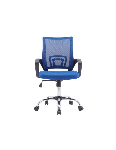 Silla q connect oficina siena malla base metalica alt max 1000 anc 560 prof 570 ruedas premium color negro azul Silla q connect oficina siena malla base metalica alt max 1000 anc 560 prof 570 ruedas premium color negro azul