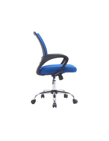 Silla q connect oficina siena malla base metalica alt max 1000 anc 560 prof 570 ruedas premium color negro azul