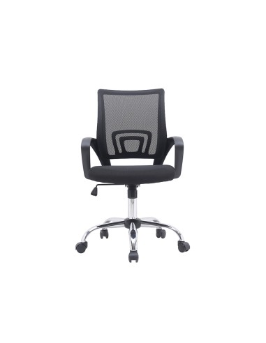 Silla q connect oficina siena malla base metalica alt max 1000 anc 560 prof 570 ruedas premium color negro