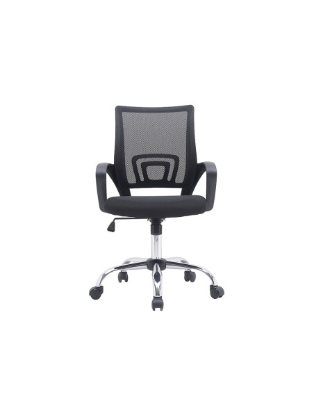 Silla q connect oficina siena malla base metalica alt max 1000 anc 560 prof 570 ruedas premium color negro Silla q connect oficina siena malla base metalica alt max 1000 anc 560 prof 570 ruedas premium color negro