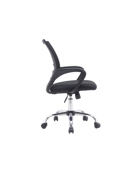 Silla q connect oficina siena malla base metalica alt max 1000 anc 560 prof 570 ruedas premium color negro Silla q connect oficina siena malla base metalica alt max 1000 anc 560 prof 570 ruedas premium color negro