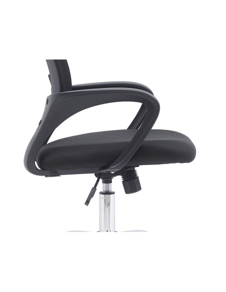 Silla q connect oficina siena malla base metalica alt max 1000 anc 560 prof 570 ruedas premium color negro Silla q connect oficina siena malla base metalica alt max 1000 anc 560 prof 570 ruedas premium color negro