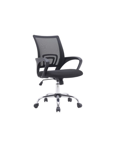 Silla q connect oficina siena malla base metalica alt max 1000 anc 560 prof 570 ruedas premium color negro