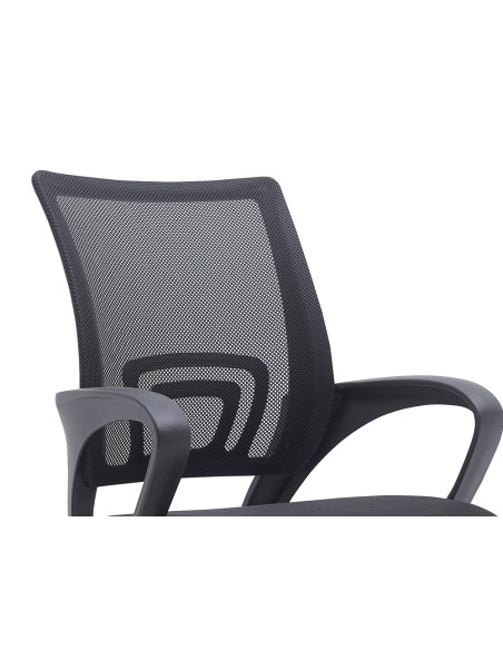 Silla q connect oficina siena malla base metalica alt max 1000 anc 560 prof 570 ruedas premium color negro Silla q connect oficina siena malla base metalica alt max 1000 anc 560 prof 570 ruedas premium color negro